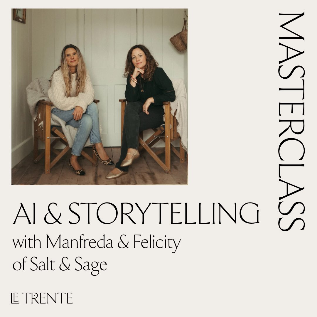 Event card for the upcoming masterclass from Salt & Sage Storytelling 