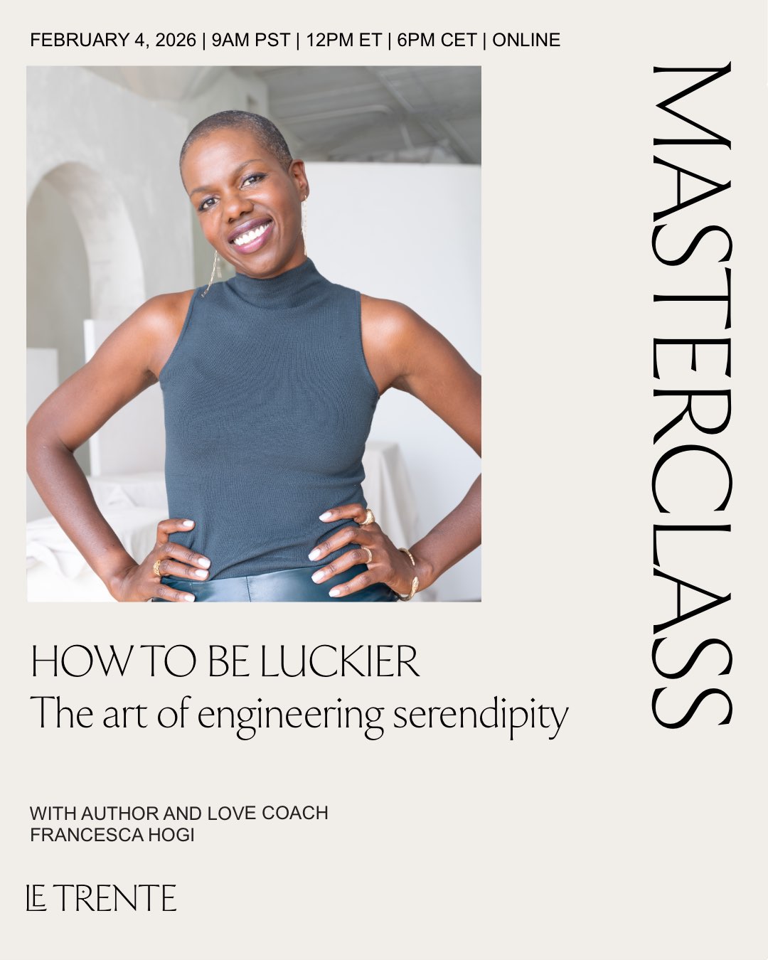 Francesca Hogi Masterclass on Engineering Serendipity 