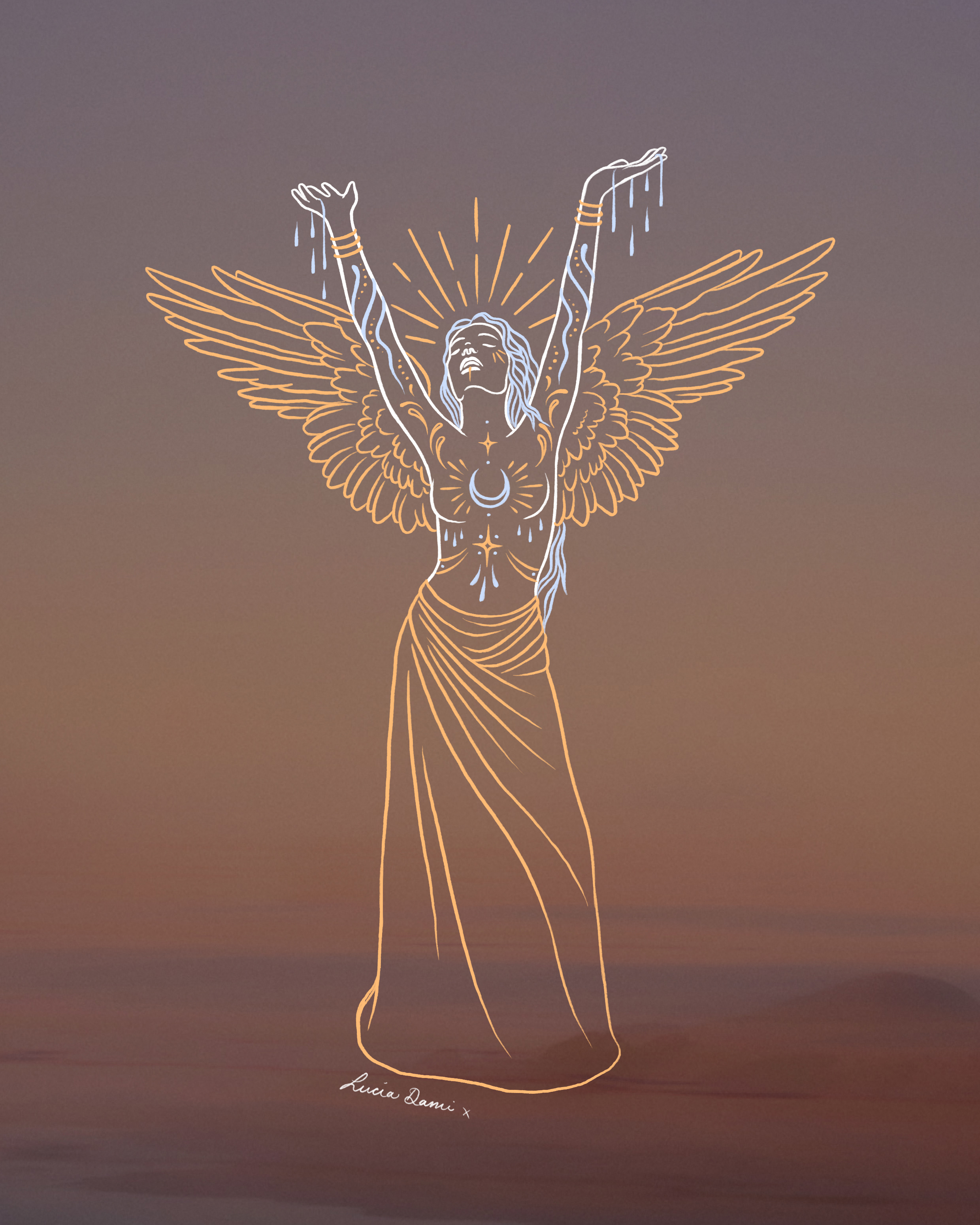 Sacred Avatar image by Lucia Dami