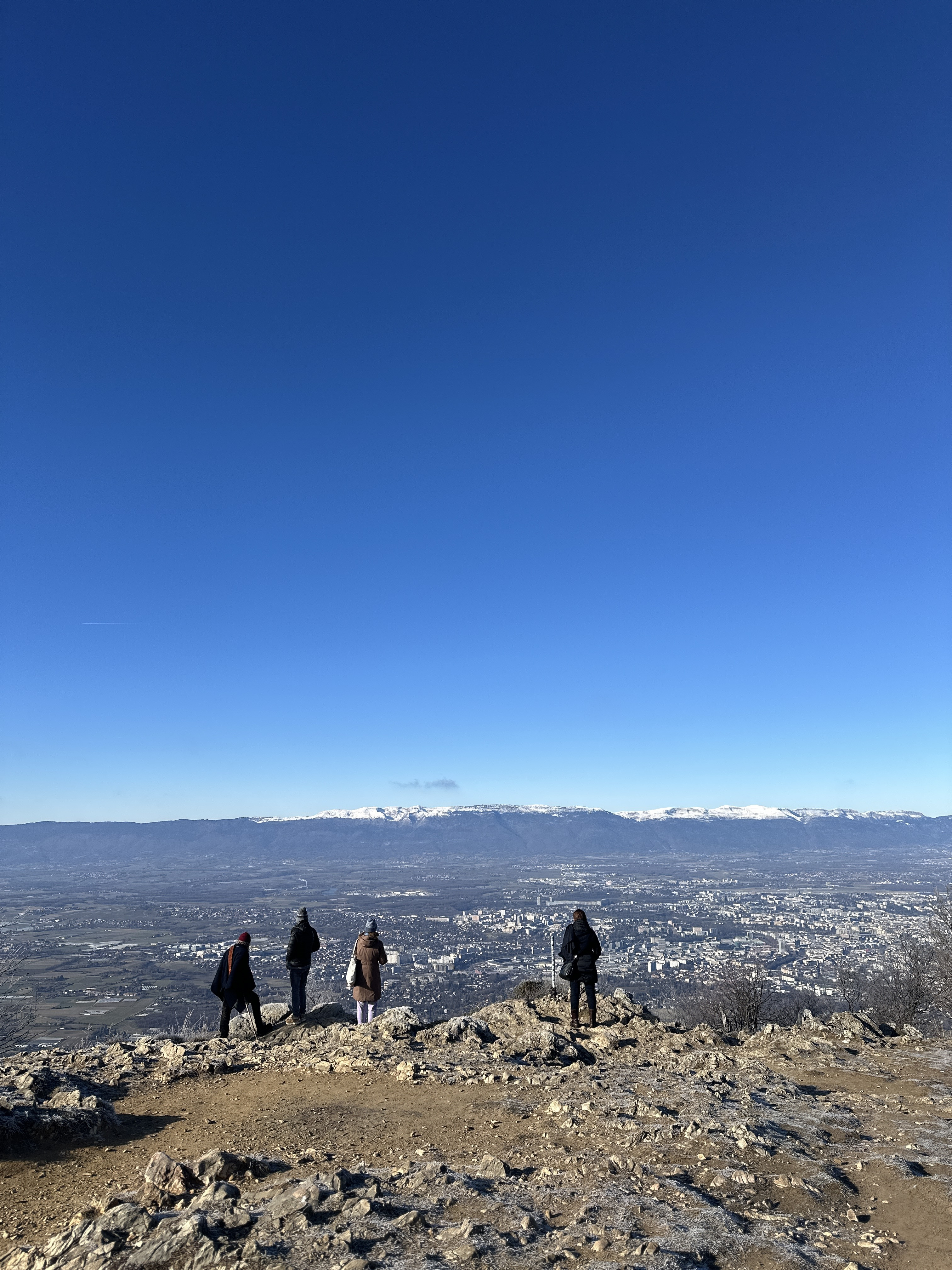 View over the Geneva basin from Mount Saleve 