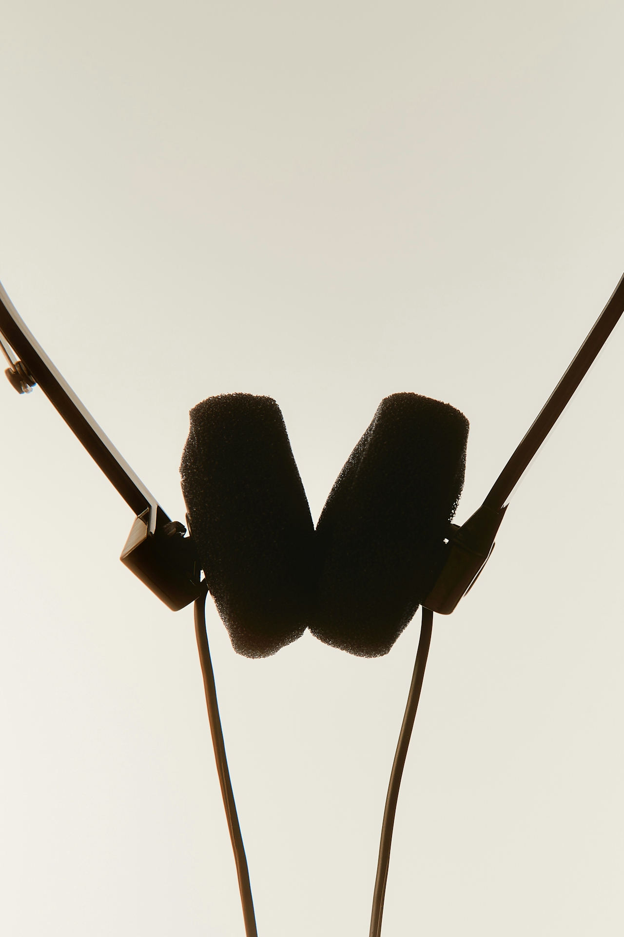 A picture of headphones upclose